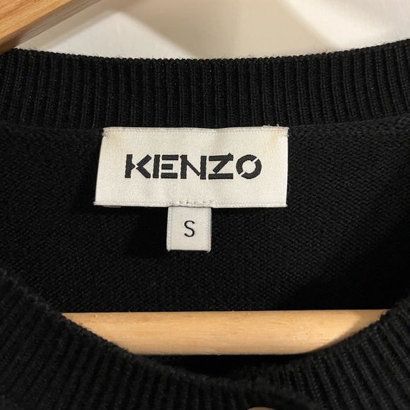 Kenzo Tiger Black Wool Cardigan - Picture 5 of 8